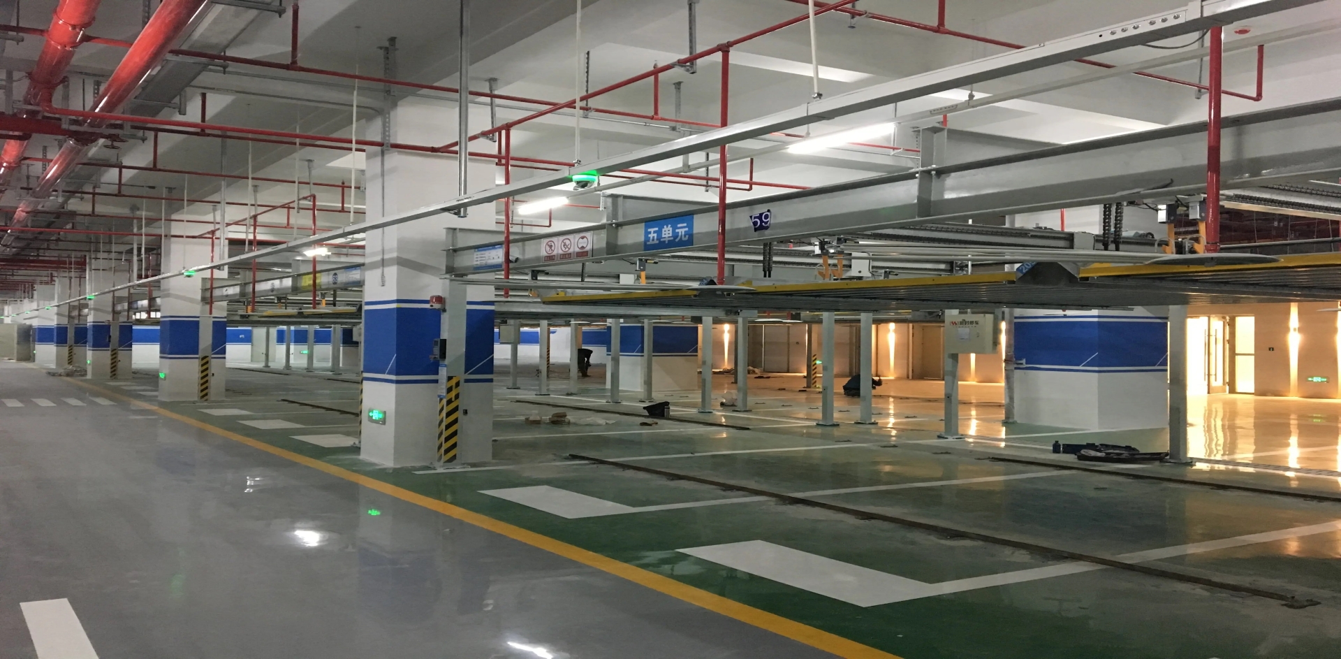 智慧停車 | 富士智能室內立體車庫無線超聲波車位引導系統
